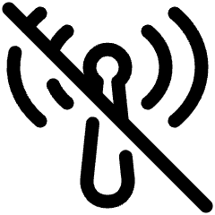 Signal Disconnected Icon from Plump Line Set