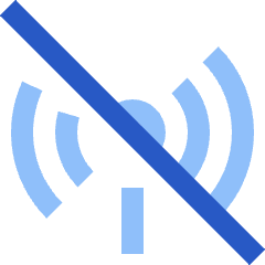Signal Disconnected Icon from Sharp Flat Set