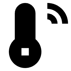 Temperature Icon from Sharp Solid Set