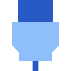 Usb Cable Icon from Sharp Flat Set