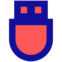 Usb Drive Icon from Sharp Pop Set