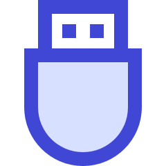Usb Drive Icon from Sharp Duo Set