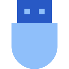 Usb Drive Icon from Sharp Flat Set