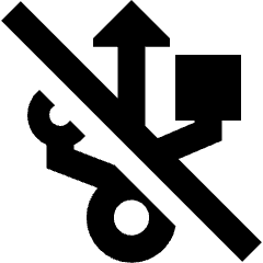 Usb Off Disconnected Icon from Sharp Remix Set