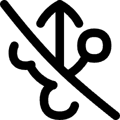 Usb Off Disconnected Icon from Flex Line Set