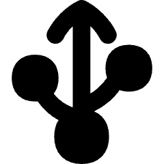 Usb Port Icon from Flex Solid Set
