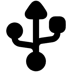 Usb Port Icon from Plump Solid Set