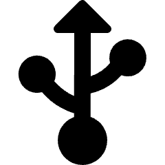 Usb Port Icon from Micro Solid Set