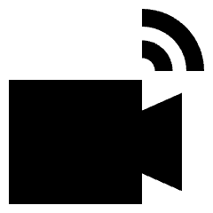 Video Camera Icon from Sharp Solid Set