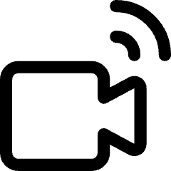Video Camera Icon from Core Line Set