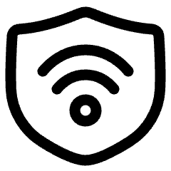 VPN Connection Icon from Plump Line Set