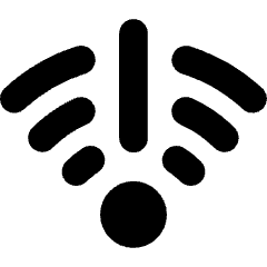 Wifi Alert 1 Icon from Core Solid Set