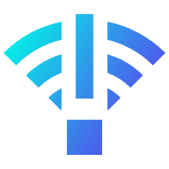 Wifi Alert 1 Icon from Sharp Gradient Set