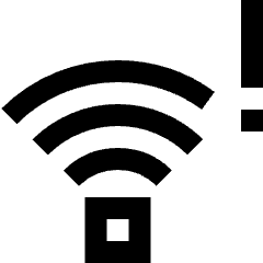 Wifi Alert 2 Icon from Sharp Line Set