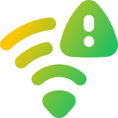 Wifi Alert 2 Icon from Flex Gradient Set
