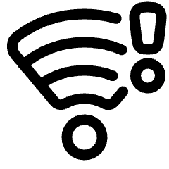 Wifi Alert 2 Icon from Plump Line Set