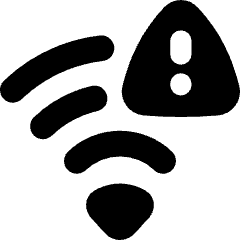 Wifi Alert 2 Icon from Flex Solid Set