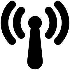 Wifi Antenna Icon from Plump Solid Set