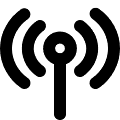 Wifi Antenna Icon from Micro Line Set