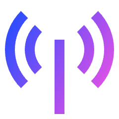 Wifi Antenna Icon from Sharp Gradient Set