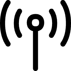 Wifi Antenna Icon from Flex Line Set