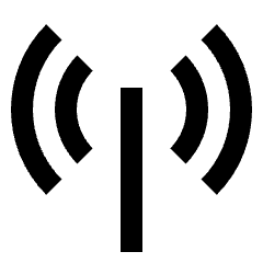 Wifi Antenna Icon from Sharp Solid Set