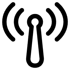 Wifi Antenna Icon from Plump Line Set