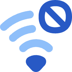 Wifi Blocked Icon from Flex Flat Set