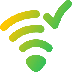 Wifi Checked Icon from Flex Gradient Set