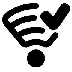 Wifi Checked Icon from Plump Remix Set