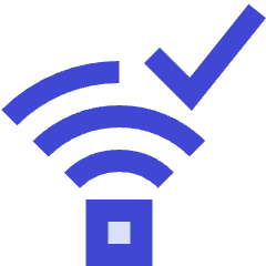 Wifi Checked Icon from Sharp Duo Set
