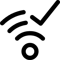 Wifi Checked Icon from Core Line Set