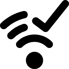 Wifi Checked Icon from Core Solid Set