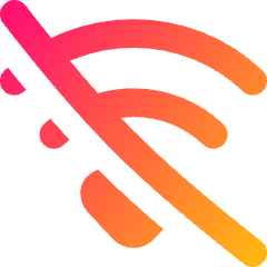Wifi Disabled Icon from Flex Gradient Set