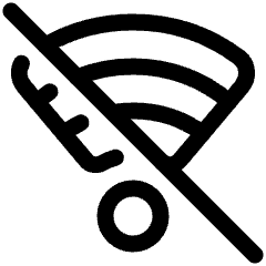 Wifi Disabled Icon from Plump Line Set