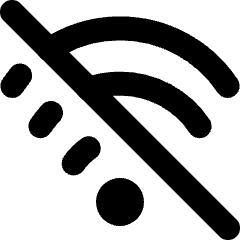 Wifi Disabled Icon from Micro Line Set