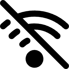 Wifi Disabled Icon from Core Remix Set