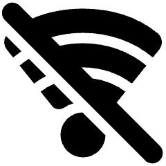Wifi Disabled Icon from Plump Solid Set
