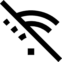 Wifi Disabled Icon from Sharp Line Set