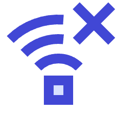 Wifi Disconnect Icon from Sharp Duo Set