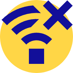 Wifi Disconnect Icon from Sharp Pop Set