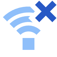 Wifi Disconnect Icon from Sharp Flat Set