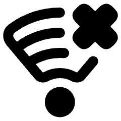 Wifi Disconnect Icon from Plump Remix Set