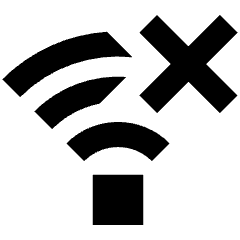 Wifi Disconnect Icon from Sharp Remix Set