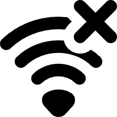 Wifi Disconnect Icon from Flex Solid Set