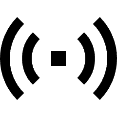 Wifi Horizontal Icon from Sharp Line Set