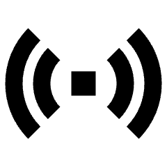 Wifi Horizontal Icon from Sharp Remix Set