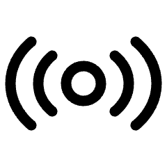 Wifi Horizontal Icon from Plump Line Set