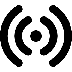 Wifi Horizontal Icon from Core Solid Set