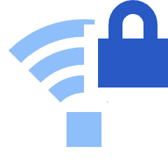 Wifi Network Password Icon from Sharp Flat Set